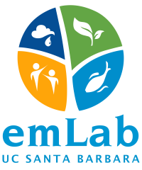 logo of emLab at UC Santa Barbara