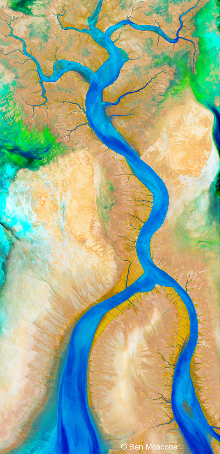 ben moscona satellite art colorado river delta