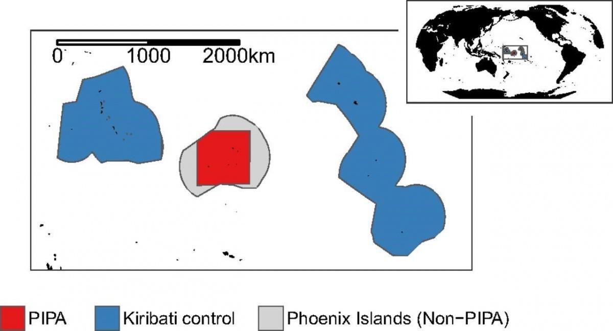 map of the Phoenix Island Protected Area