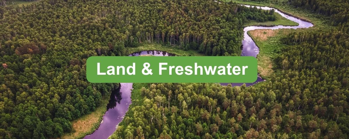 land & freshwater banner image