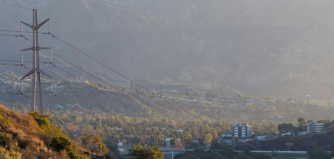los angeles power lines